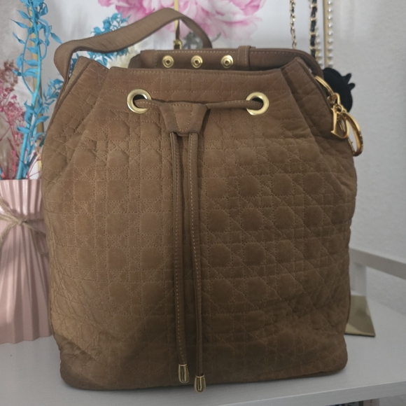 Dior Brown Shoulder Bag with Gold Accents - Picture 2 of 10